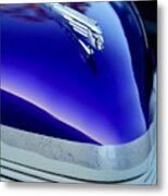 1939 Pontiac Coupe Hood Ornament 3 Metal Print