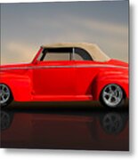 1947 Ford Super Deluxe Convertible   -   1947fbcvrf100 Metal Print
