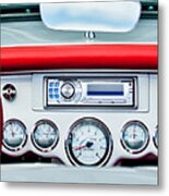 1954 Chevrolet Corvette Dashboard Metal Print