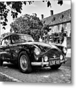 1957 Aston Martin Db Mkiii Monochrome Metal Print