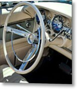 1961 Ford Thunderbird Dashboard Metal Print