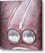 1962 Chevrolet Corvette Hood Emblems -0070ac Metal Print