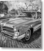 1965 Pontiac Catalina Coupe Painted Bw Metal Print