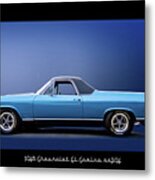 1968 Chevrolet El Camino Ss396 'profile' I Metal Print