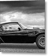 1978 Trans Am In Black And White Metal Print