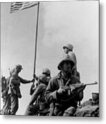 1st Flag Raising On Iwo Jima Metal Print