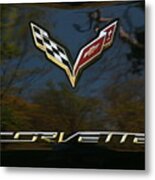 2015 Chevy Corvette Stingray Emblem Metal Print
