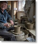A Village Pottery Studio, Japan Metal Print