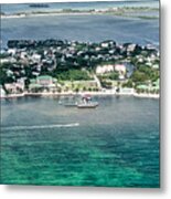 Ambergris Caye Aerial View #3 Metal Print