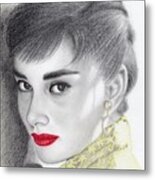 Audrey Hepburn #2 Metal Print