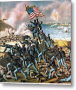 Battle Of Fort Wagner, 1863 Metal Print