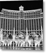 Bellagio Hotel And Casino At Night #2 Metal Print