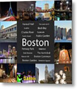Boston Ma Collage #2 Metal Print