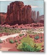 Buttes And Mesas Metal Print