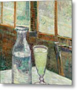 Cafe Table With Absinthe 1887 Metal Print