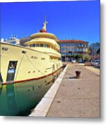 City Of Rijeka Yachting Waterfront Panoramic View #2 Metal Print