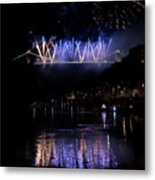 Clifton Suspension Bridge Fireworks #2 Metal Print