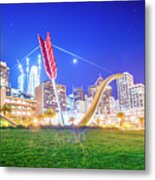 Cupid's Span Statue By Famous Artists Claes Oldenburg And Coosje #2 Metal Print