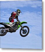 Daytona Supercross Motorcycle Race #2 Metal Print