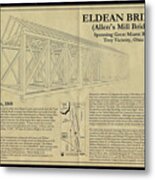 Eldean  Covered Bridge #3 Metal Print