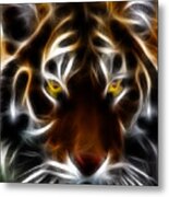 Eye Of The Tiger V2 Metal Print