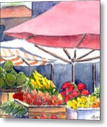 Fruit Market Metal Print