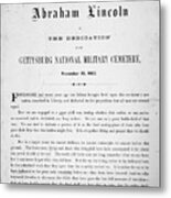 Gettysburg Address, 1863 #3 Metal Print