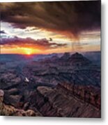 Grand Canyon Monsoon Sunset #2 Metal Print