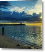 Guam Tumon Beach Sun Set #2 Metal Print