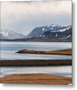 Icelandic Mountain Landscape Metal Print