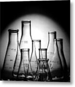 Laboratory Glassware In Science Research Lab #2 Metal Print