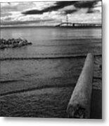 Mackinac Bridge - Infrared 01 Metal Print