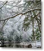 March Snow Along Cranberry River #2 Metal Print