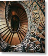Ornamented Spiral Staircase #2 Metal Print
