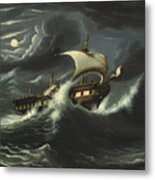 Storm Tossed Frigate #2 Metal Print