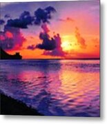 Sunset At Tumon Bay Guam Metal Print