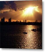 Sunset Over Miami #2 Metal Print