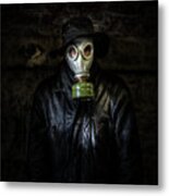 The Gas Mask Man #2 Metal Print