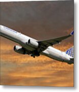 United Airlines Boeing 757-224 #2 Metal Print