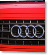 2002 Audi Emblem -0083c2 Metal Print