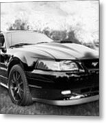 2003 Ford Mustang Mach 1 Bw Metal Print