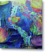 Abstract Jellyfish #23 Metal Print