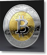 Cryptocurrency Physical Coin #24 Metal Print