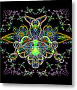 2877 Abstract Fractal Gimp 2018 Metal Print