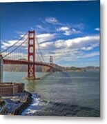 Golden Gate Suspension Bridge #3 Metal Print