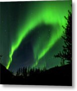 Northern Lights, Aurora Borealis At Kantishna Lodge In Denali National Park #3 Metal Print