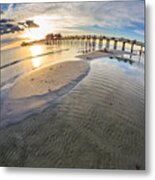 Sunset Naples Pier Florida #3 Metal Print