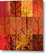 Swatches - Autumn Leaves Inspired By Gerhard Richter Metal Print