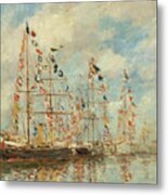 Yacht Basin At Trouville-deauville #3 Metal Print