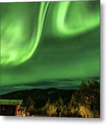 Aurora Borealis, Northern Lights In Denali National Park #4 Metal Print